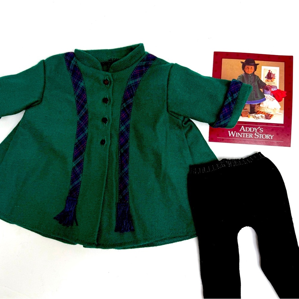 American Girl By Pleasant Co. Addy Walker's Green Coat From Addy's Winter Story